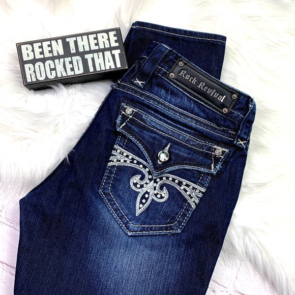 Rock Revival Denim - 🚫SOLD!👖I•ROCK REVIVAL•I Sara Skinny Jeans 28x32